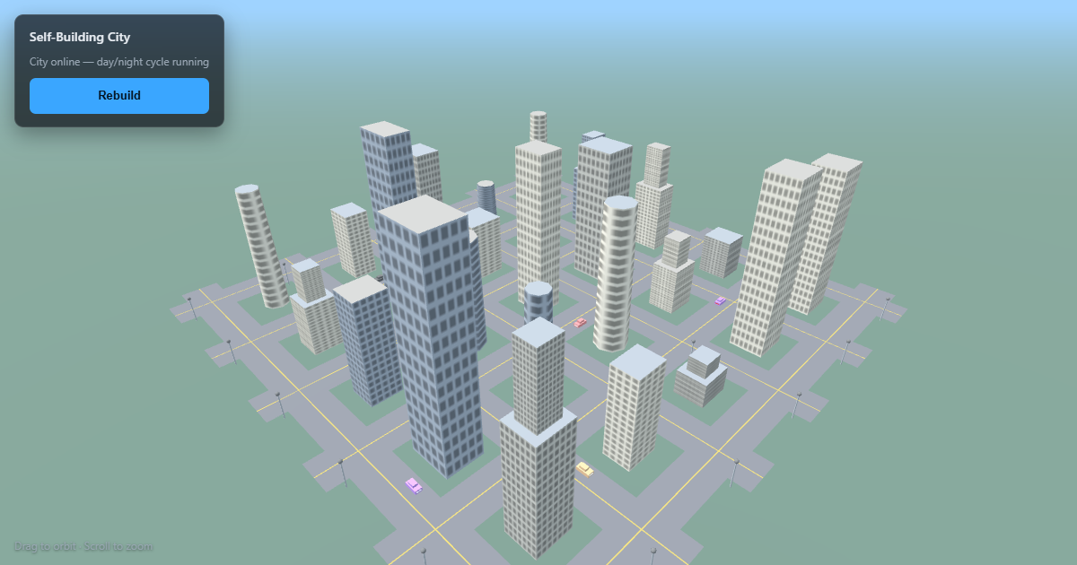 Sonnet 5's self-building city, as captured