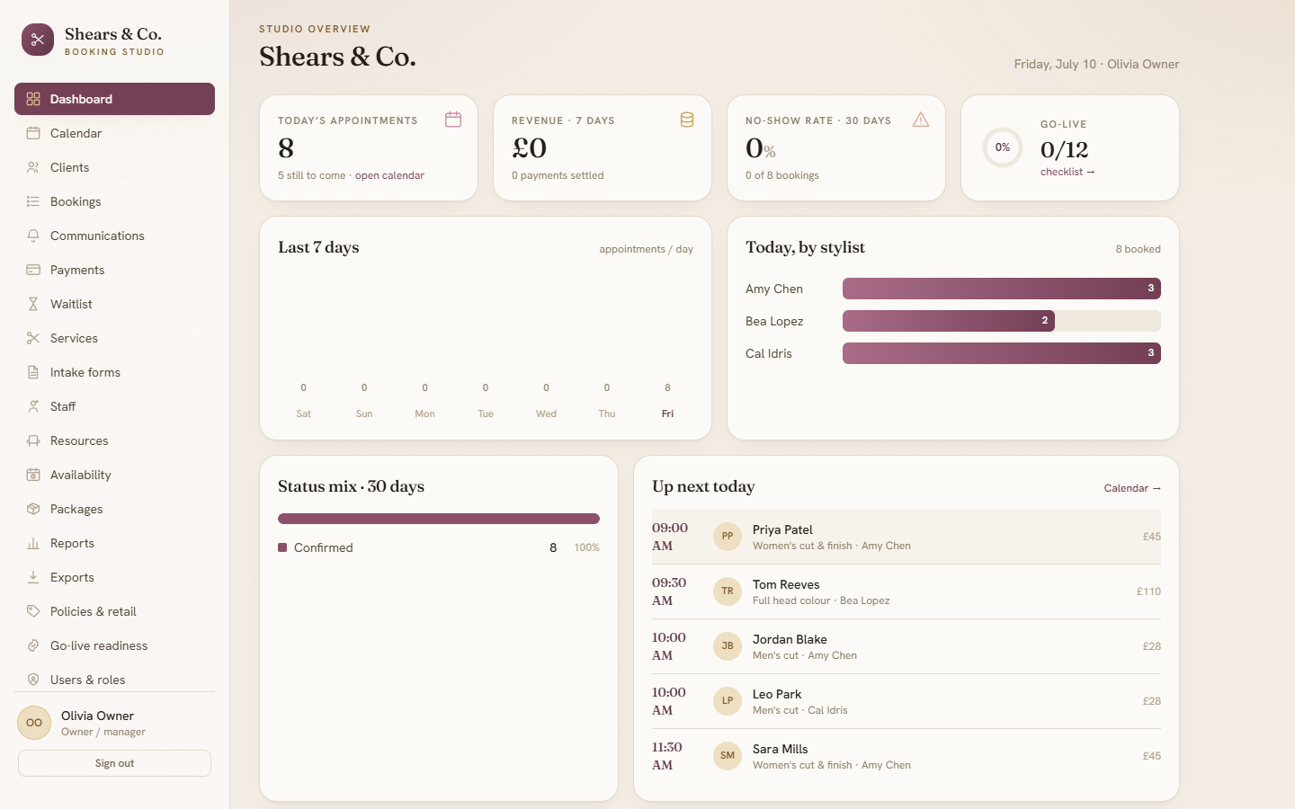 Appointment Booking — live demo