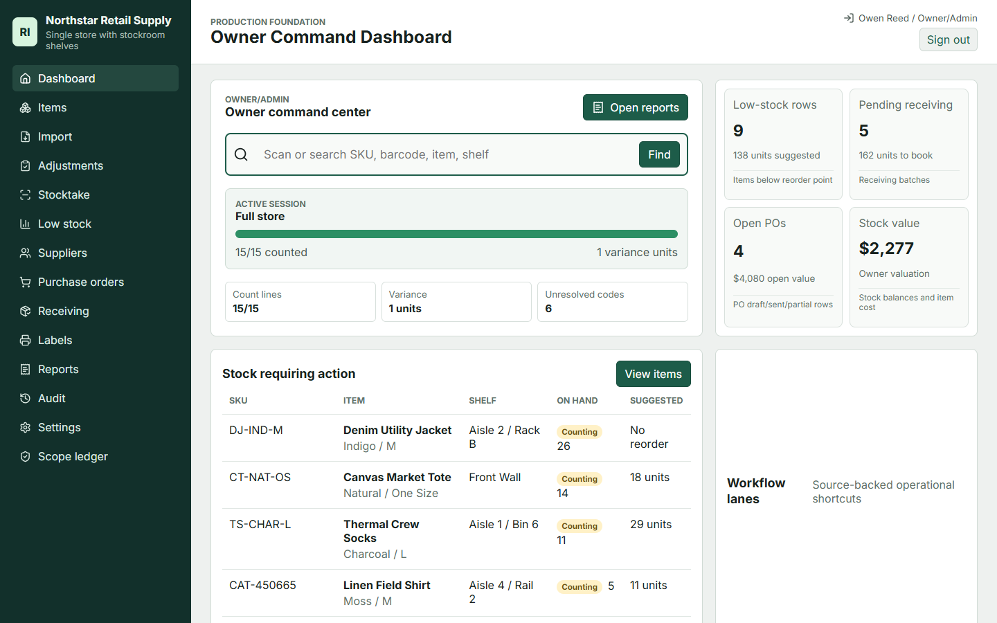 Command Center — live demo