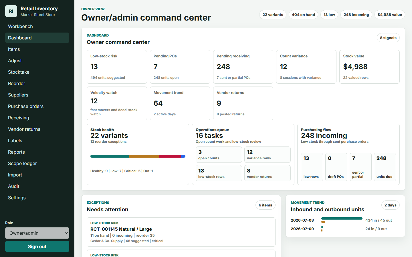 Northline Outfitters — live demo